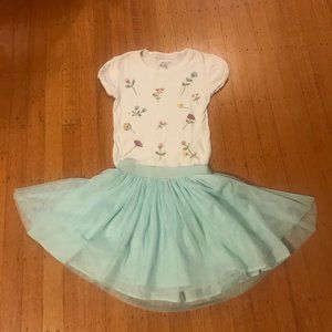 Gap Kids Tulle skirt in Mint size Large